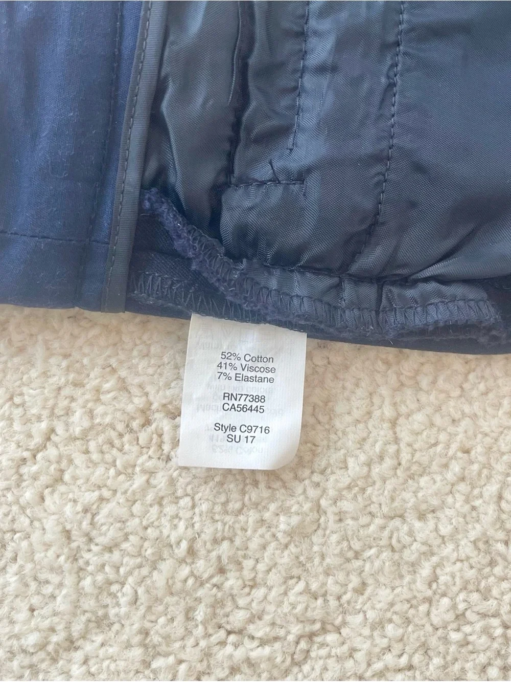 J. Crew Straight Leg Ankle Pants in Blue Navy